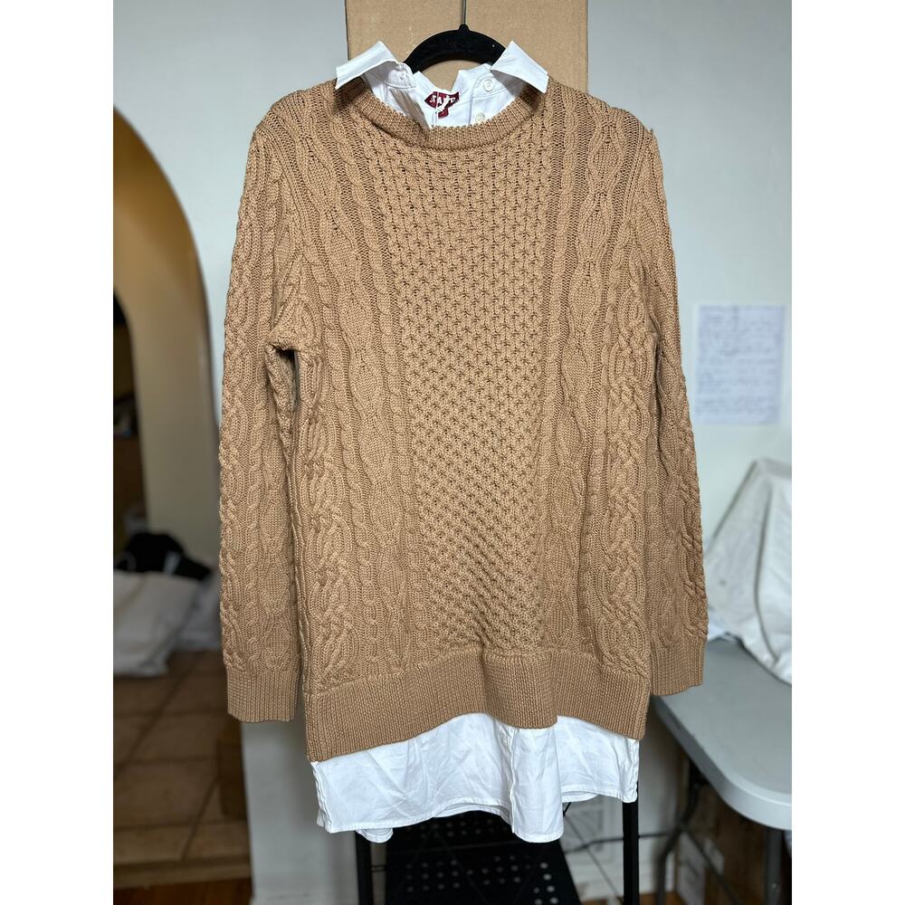 STAUD Aldrin Mini Dress Camel White S